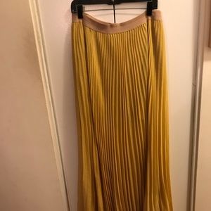 BCBG Mustard Yellow Maxi Skirt